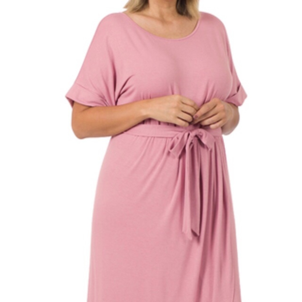 Plus size tulip dress